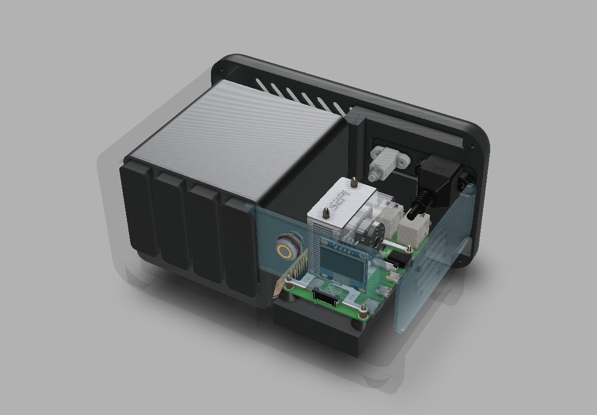 Miniatura 3 do modelo 3D Raspberry Pi NAS project