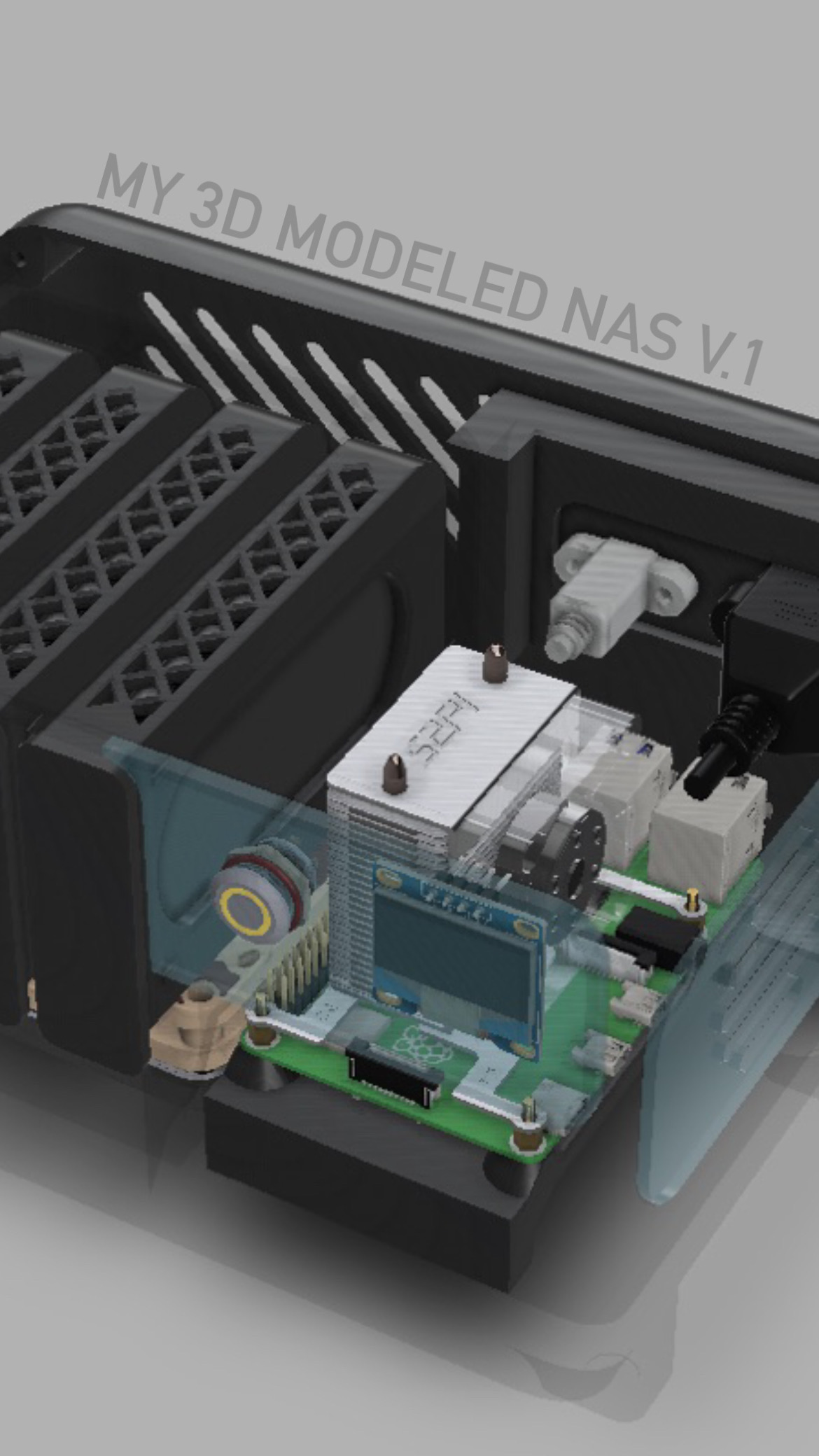 Miniatura 6 do modelo 3D Raspberry Pi NAS project