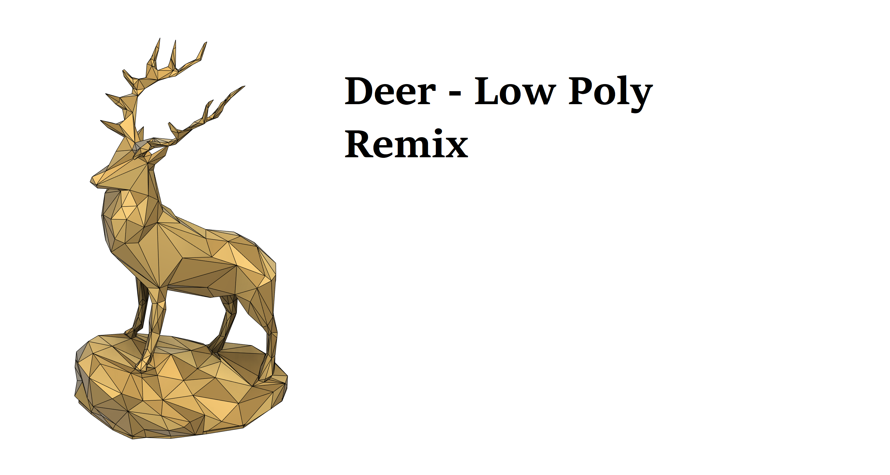 Deer Low Poly (Remix)