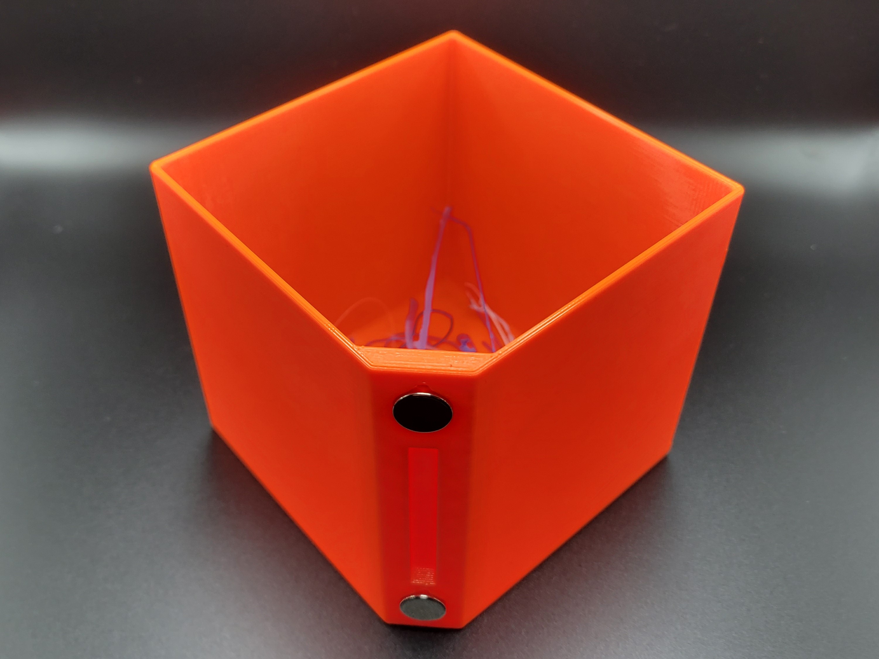 Magnetic Waste Basket for Original Prusa Enclosure