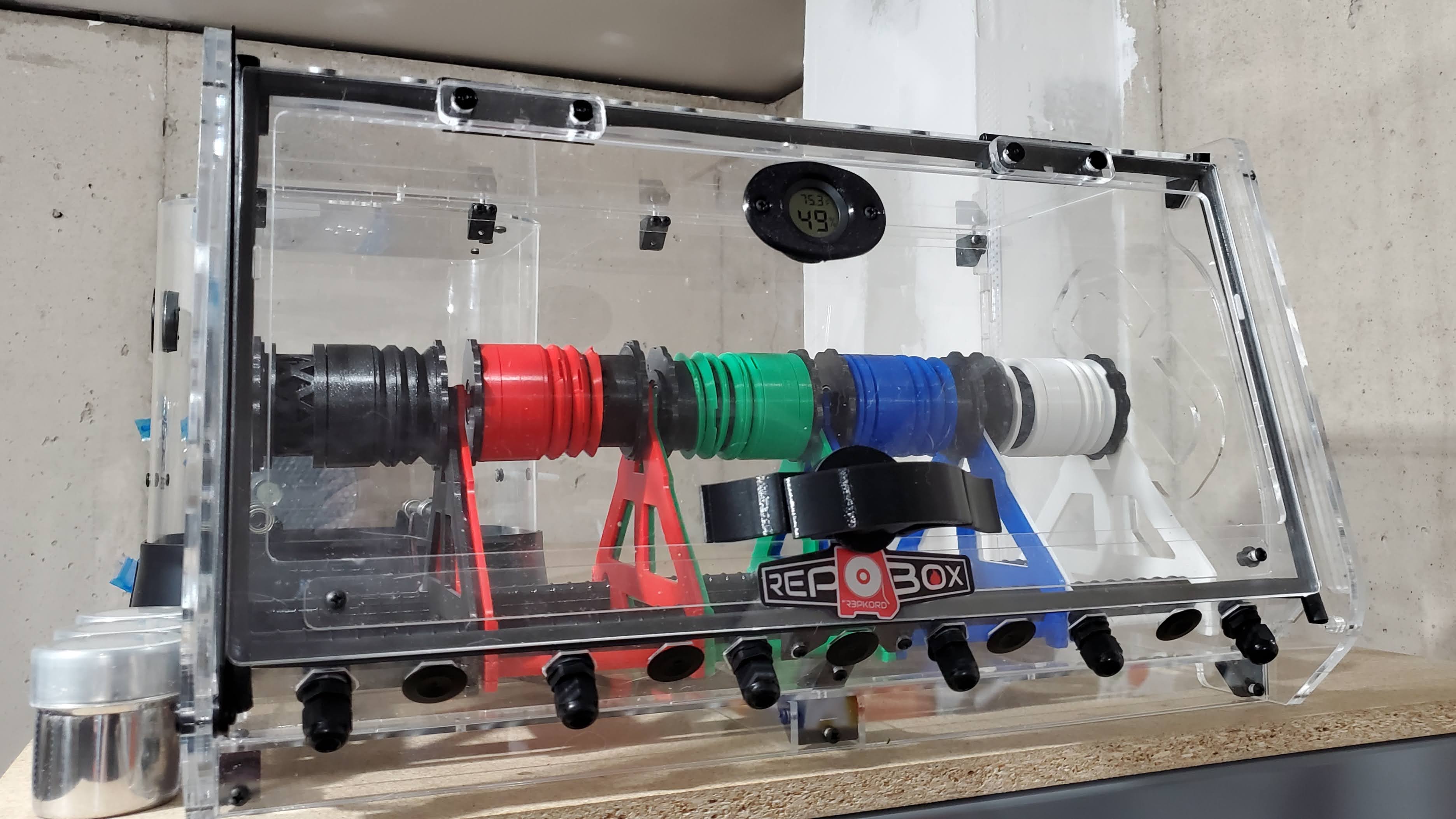 Repbox Integrated Auto-Rewinder Spool Holder (w/ slip clutch)
