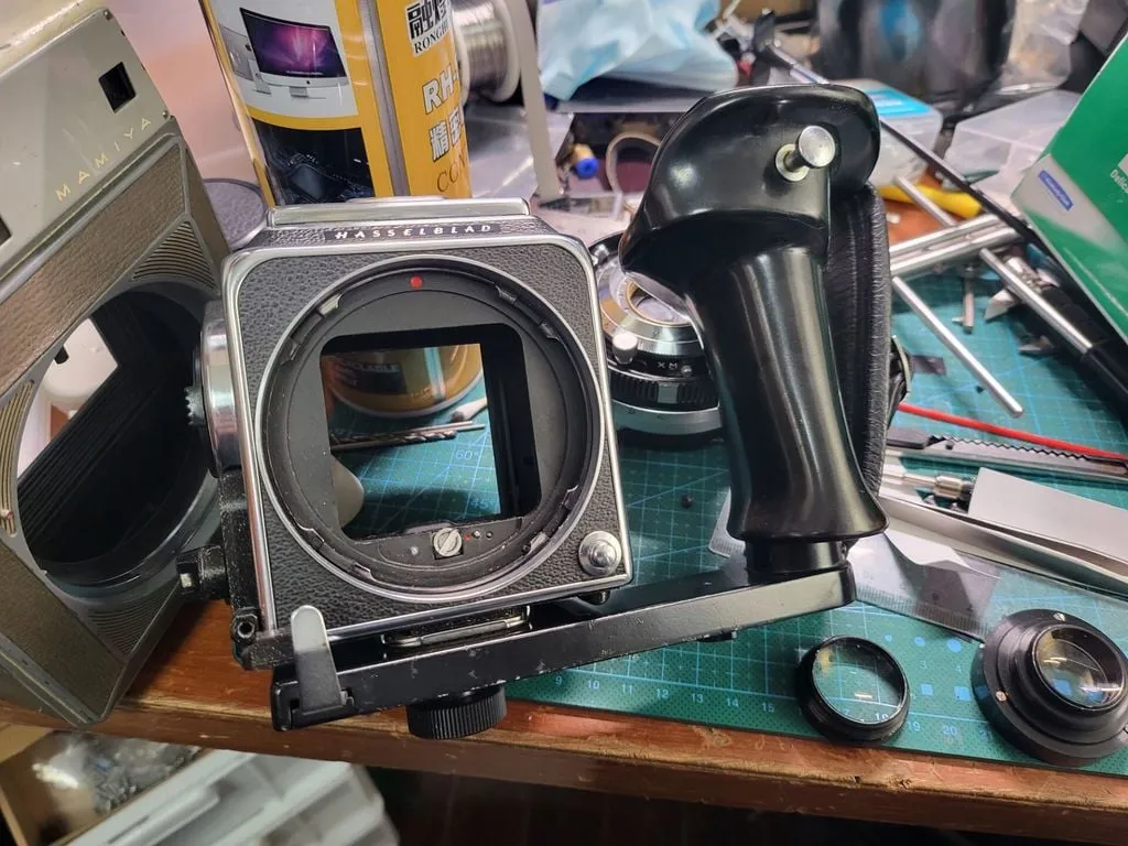 Hasselblad 500EL/M to manual convertor kit by Rayfor Hasselblad 500EL/M to manual convertor kit by Rayfor