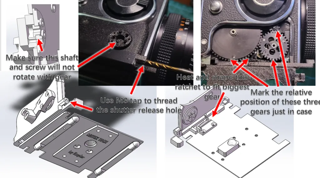 Hasselblad 500EL/M to manual convertor kit by Rayfor Hasselblad 500EL/M to manual convertor kit by Rayfor