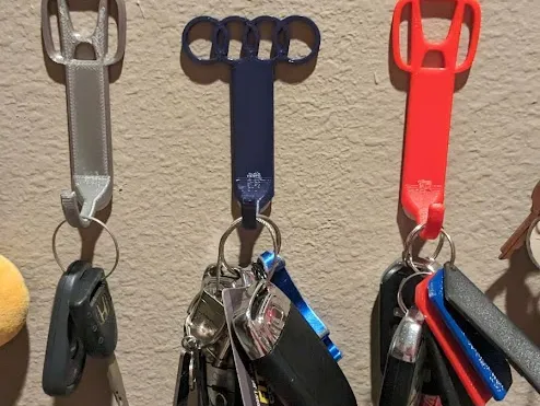 Honda And Audi Logo Key Holder (uses command strips)