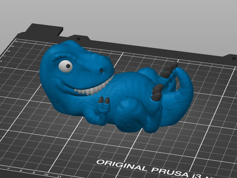 Miniatura 2 do modelo 3D T-rex (multi-material)