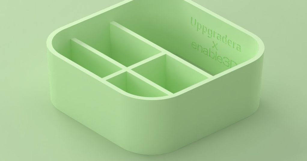 Toothbrush Holder Seperator Hack for IKEA TISKEN I TI03 by Enable 3D