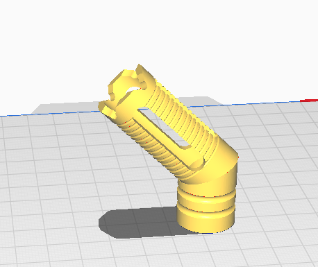 Canted muzzle brake