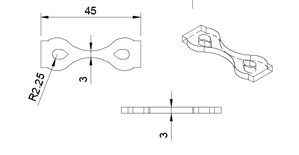 Tensile Test Sample (specimen) — miniatura 2