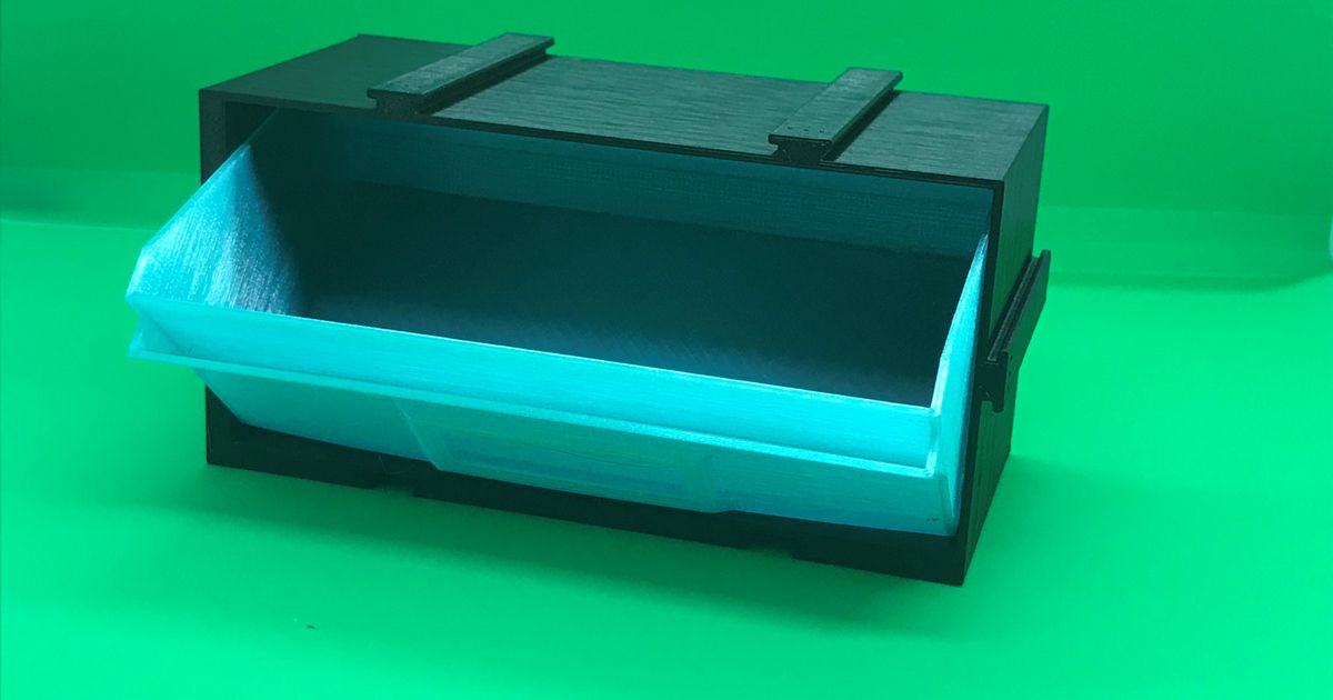 Stackable TiltOut Storage Bins Double Wide by actualSIZE Download