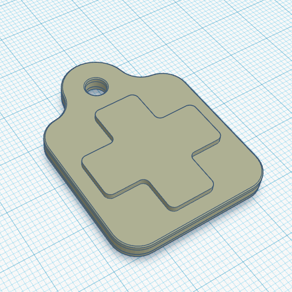 Double Sided First Aid Kit Zipper Tag