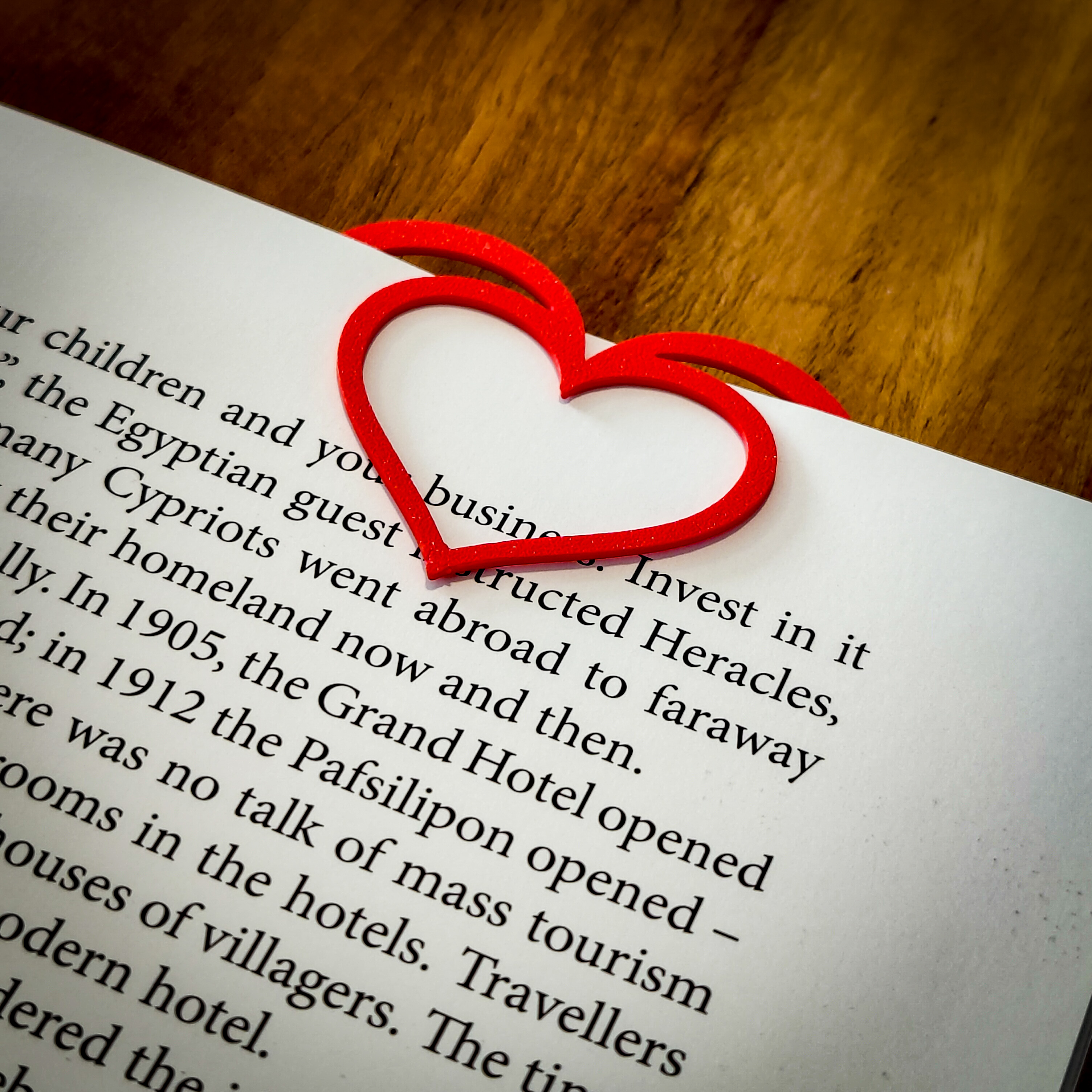 Bookmark in Heartshape