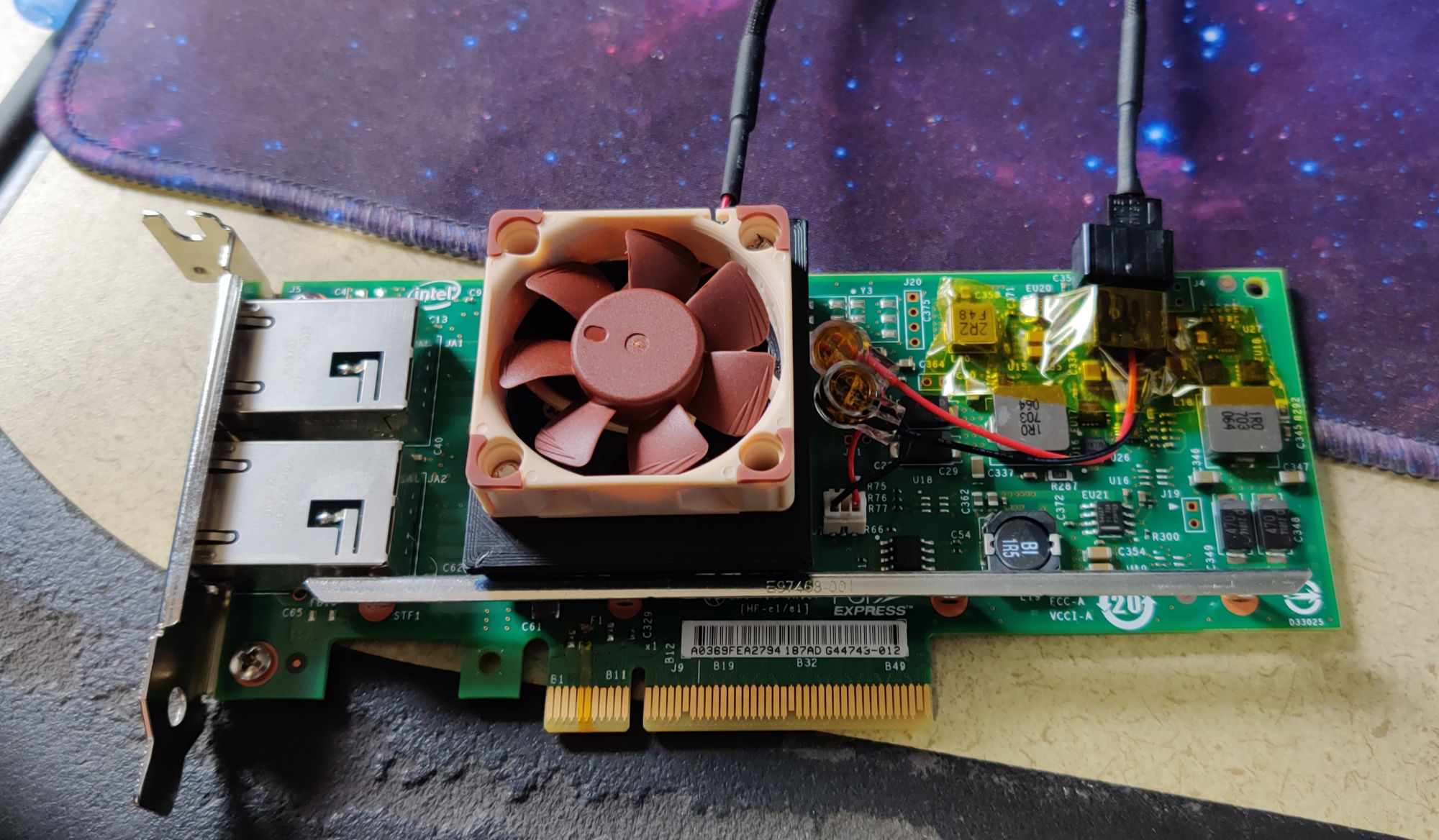 X540 Fan Adapter for 40mm Noctua Fan