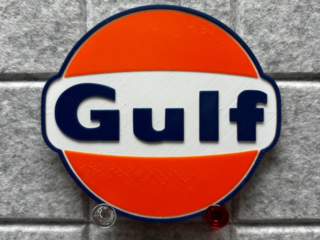 Gulf Oil Logo 3 Color