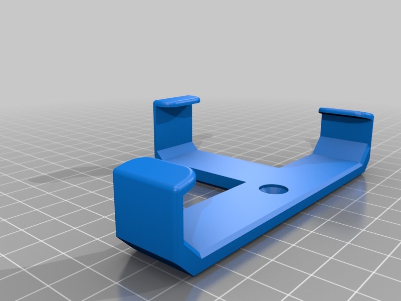 Miniatura 2 do modelo 3D MiBox 3 Wall Bracket (cables from below)
