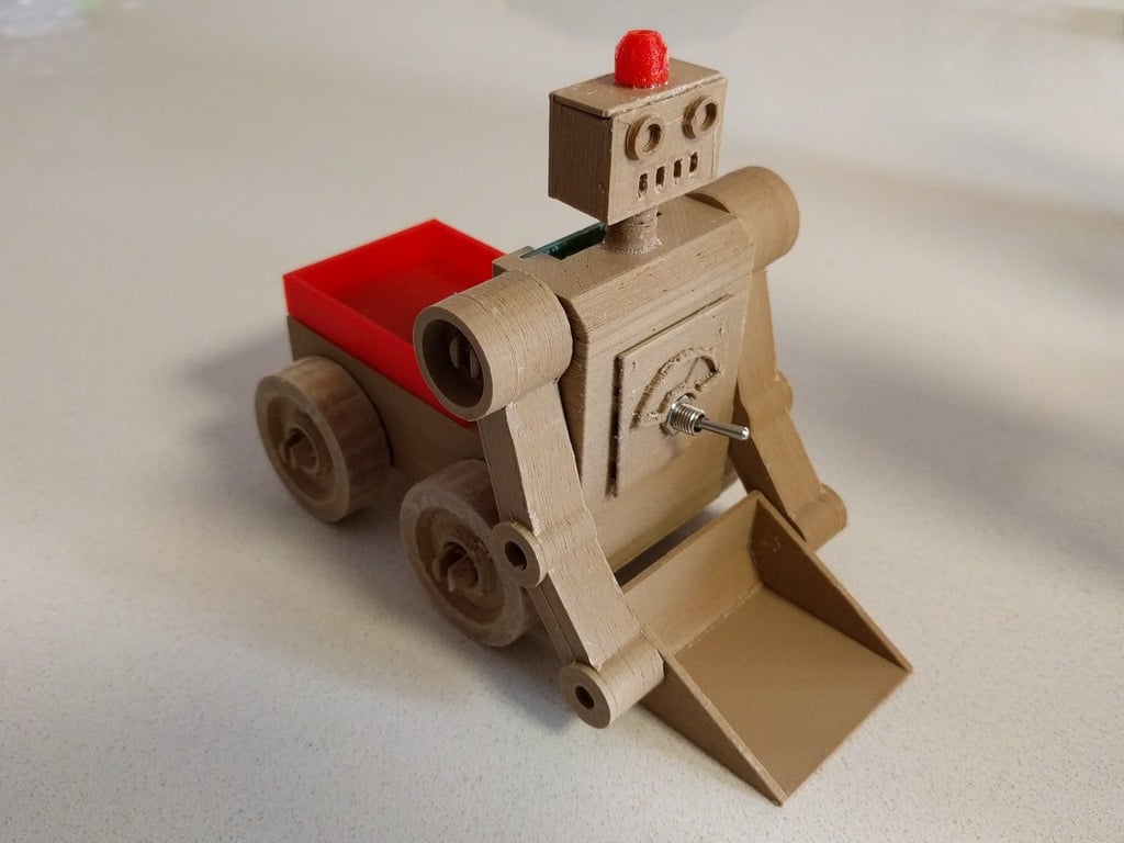 Tracktor robot with place for electrnics