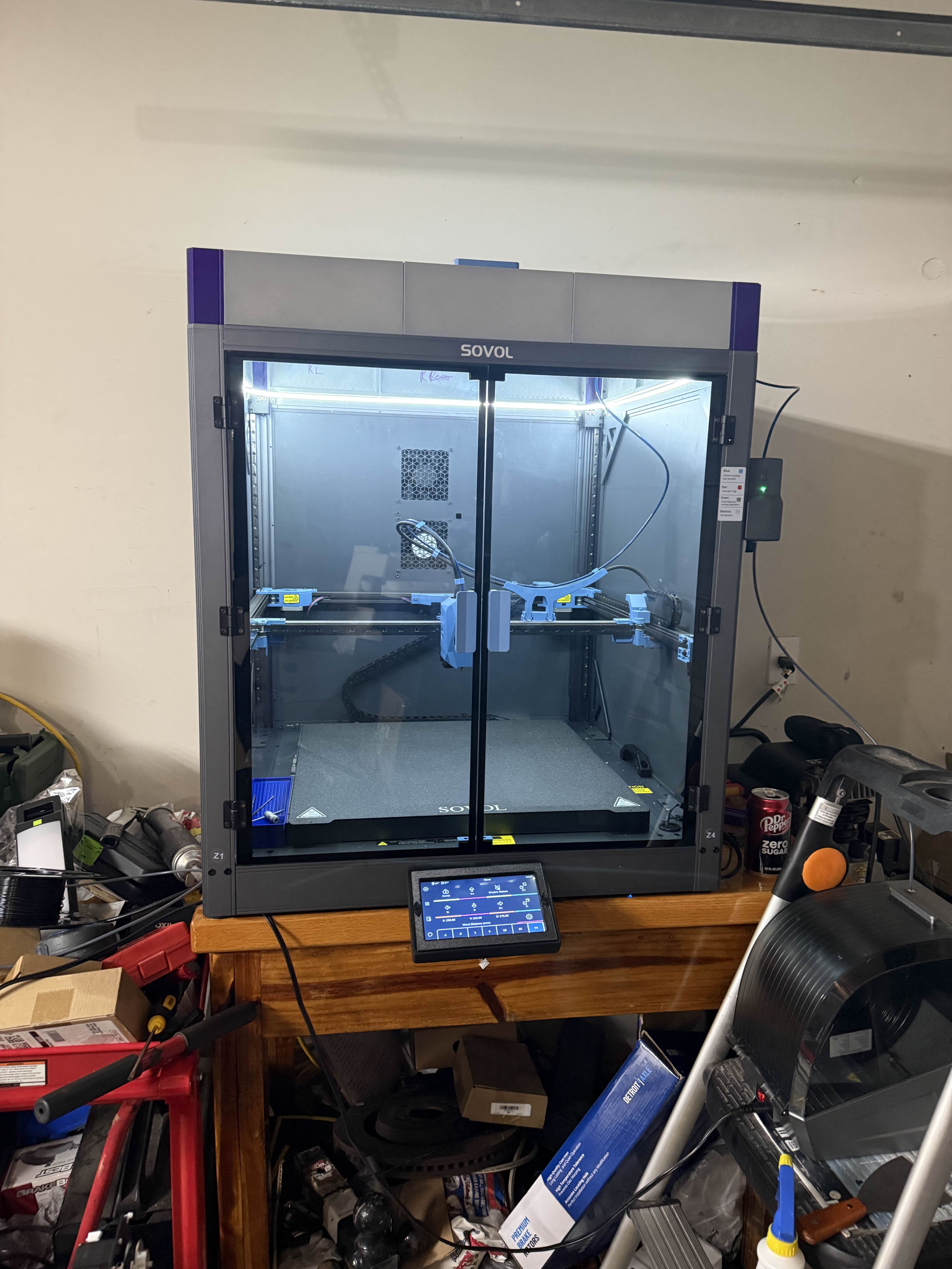 SV08Max riser for stock enclosure Smooth outer walls