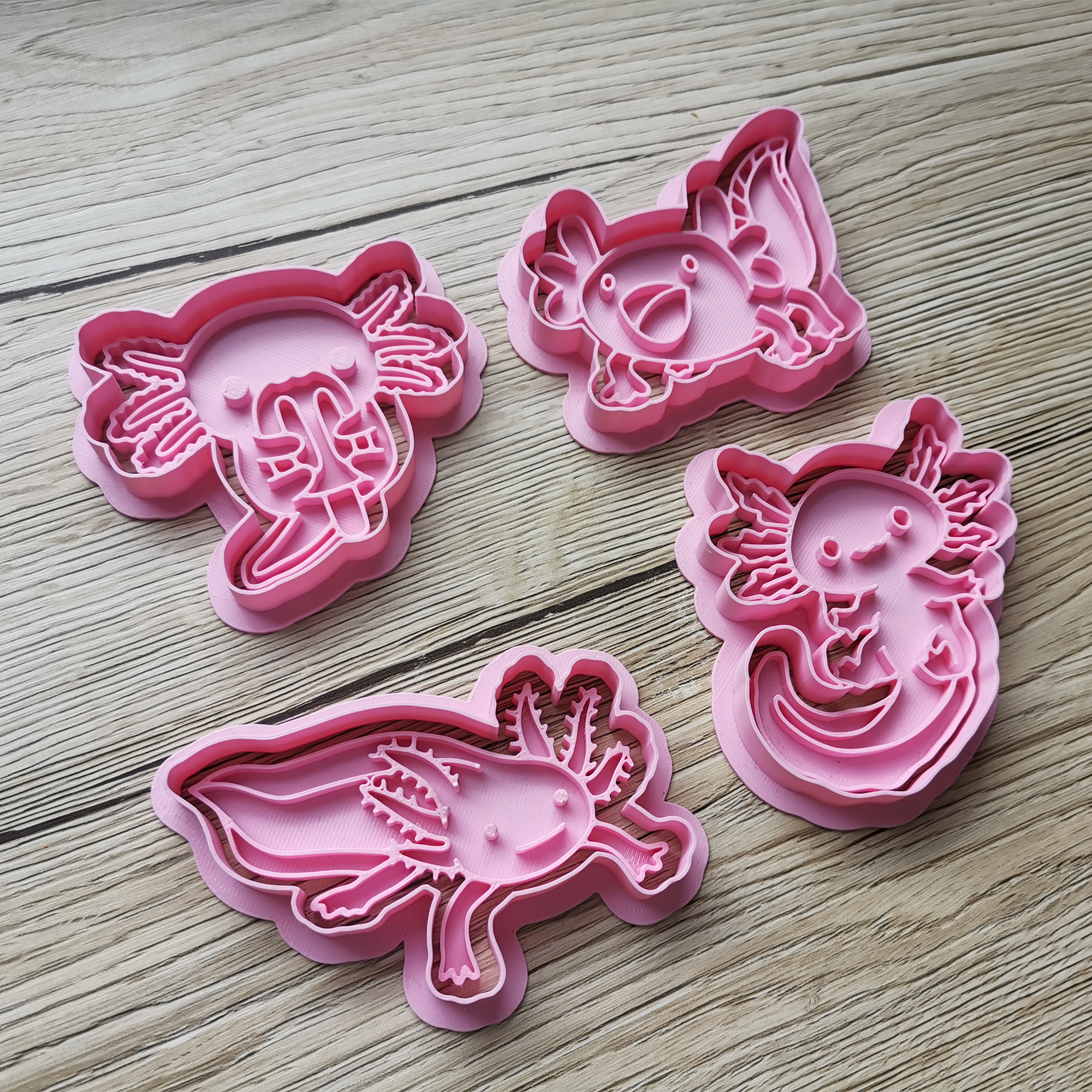 Axolotl Cokie Cutter Set Cute Aquatic Design
