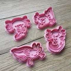 Axolotl Cokie Cutter Set Cute Aquatic Design