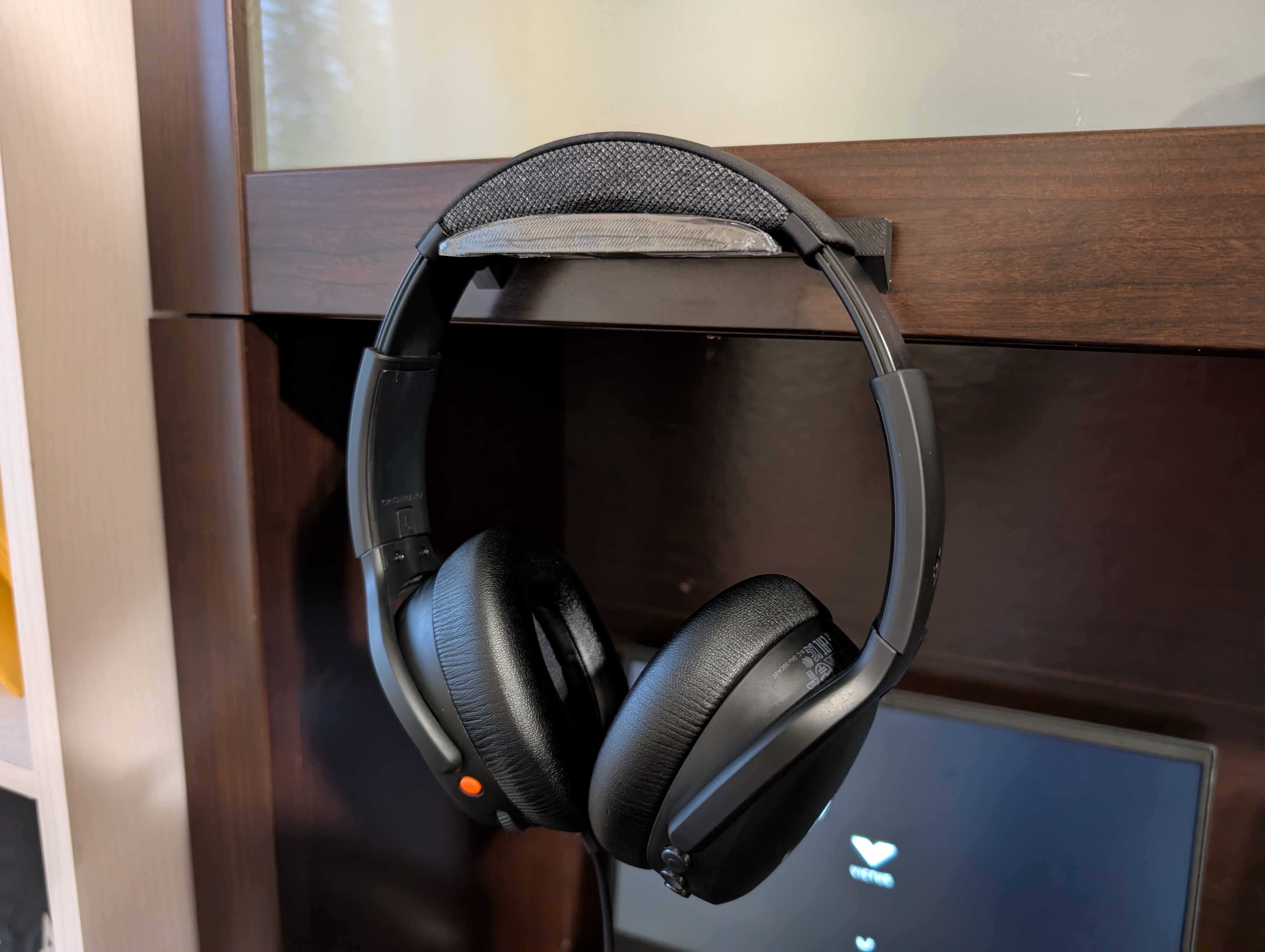 Headphones Stand Bracket for Desk Cubby Door