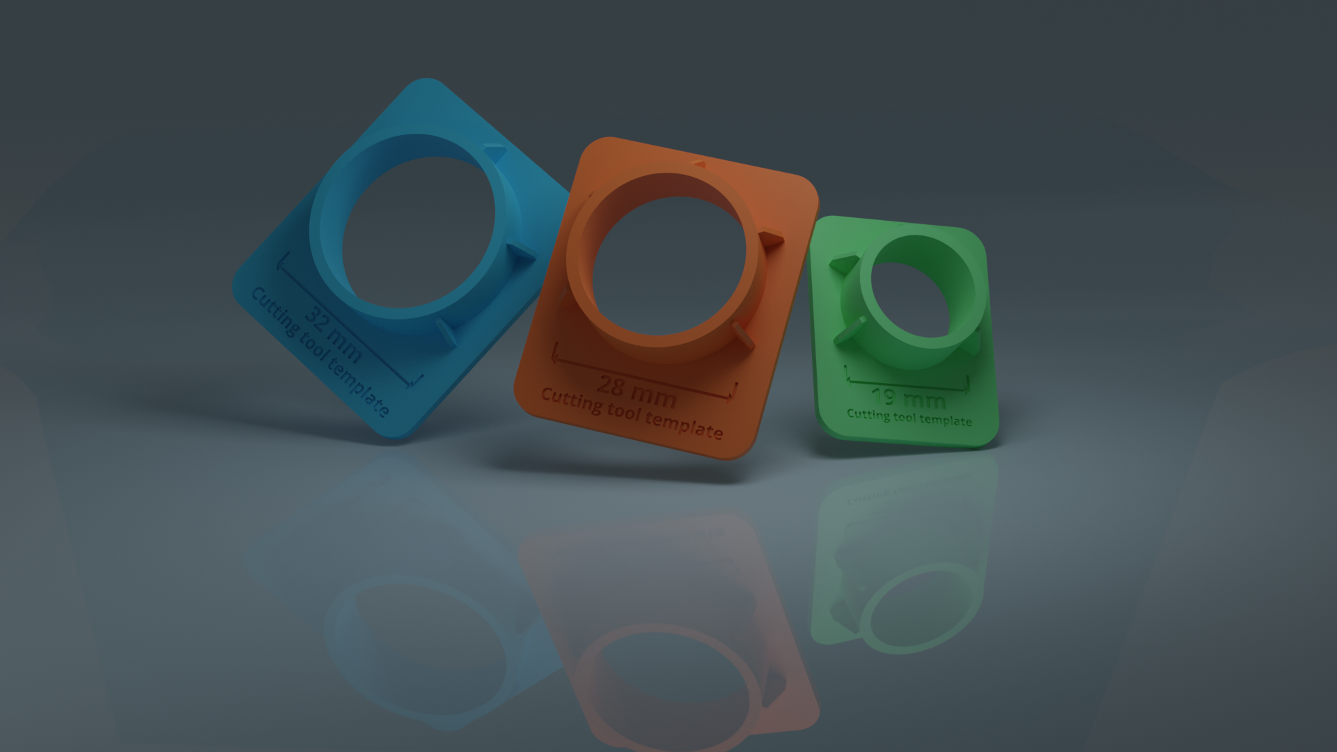 Parametric hole drilling tool template