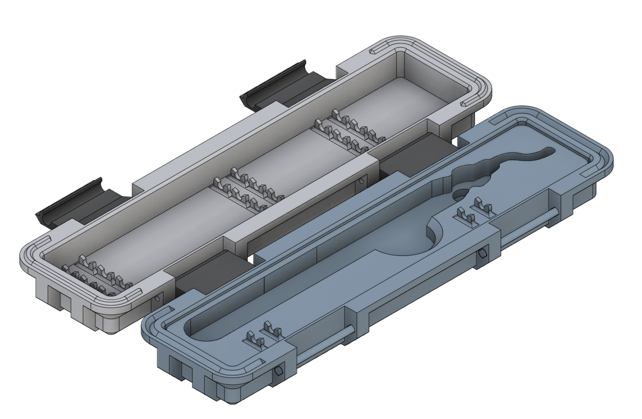 Deburring Tool Storage Case 3D model thumbnail