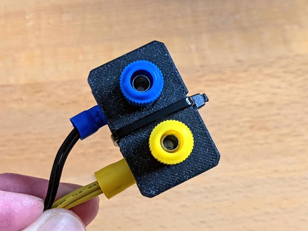 Banana plug bracket
