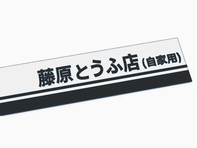 Initial D Fujikara wall sign