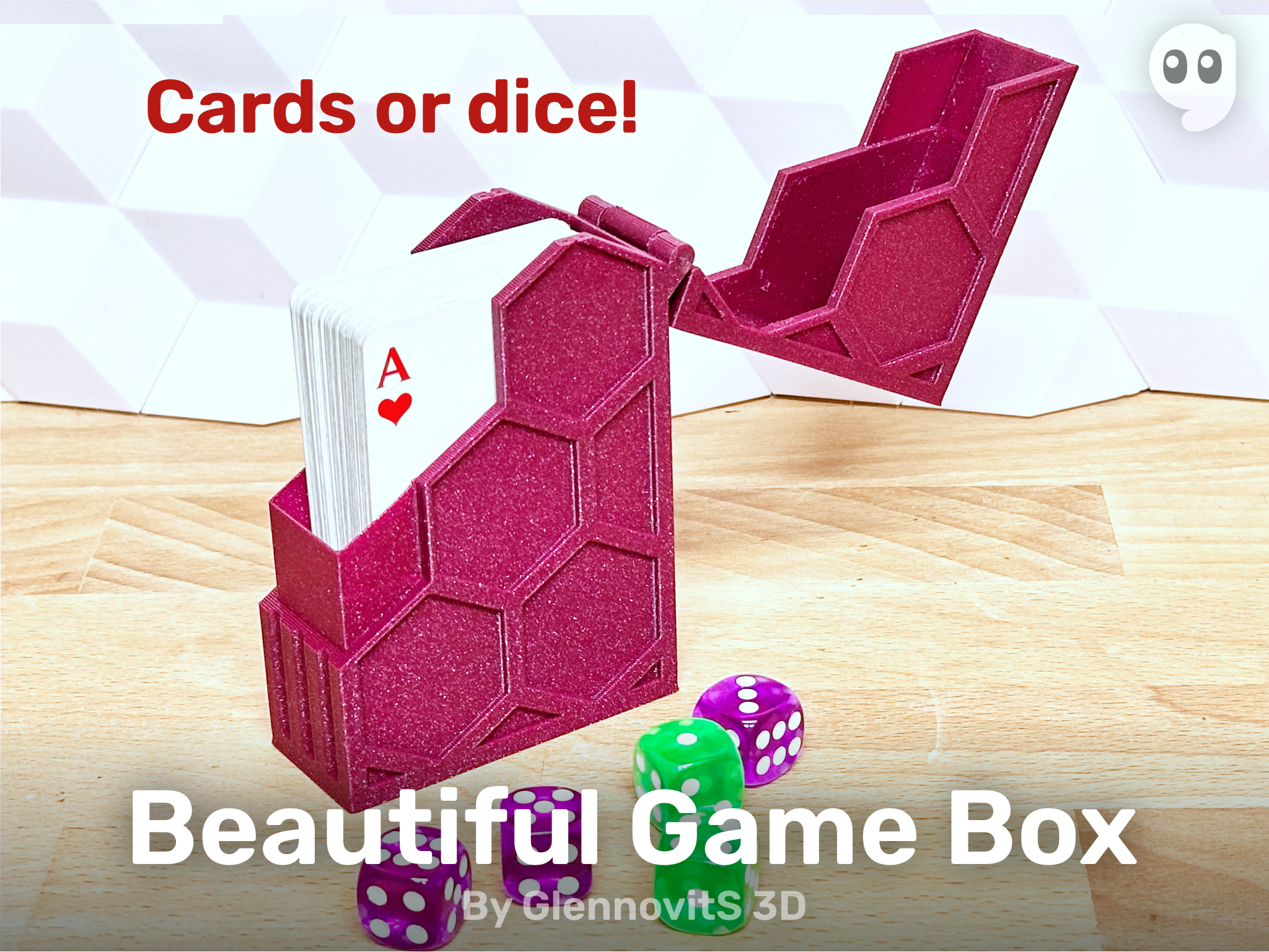 Beautiful Game Box (For Cards or Dice)