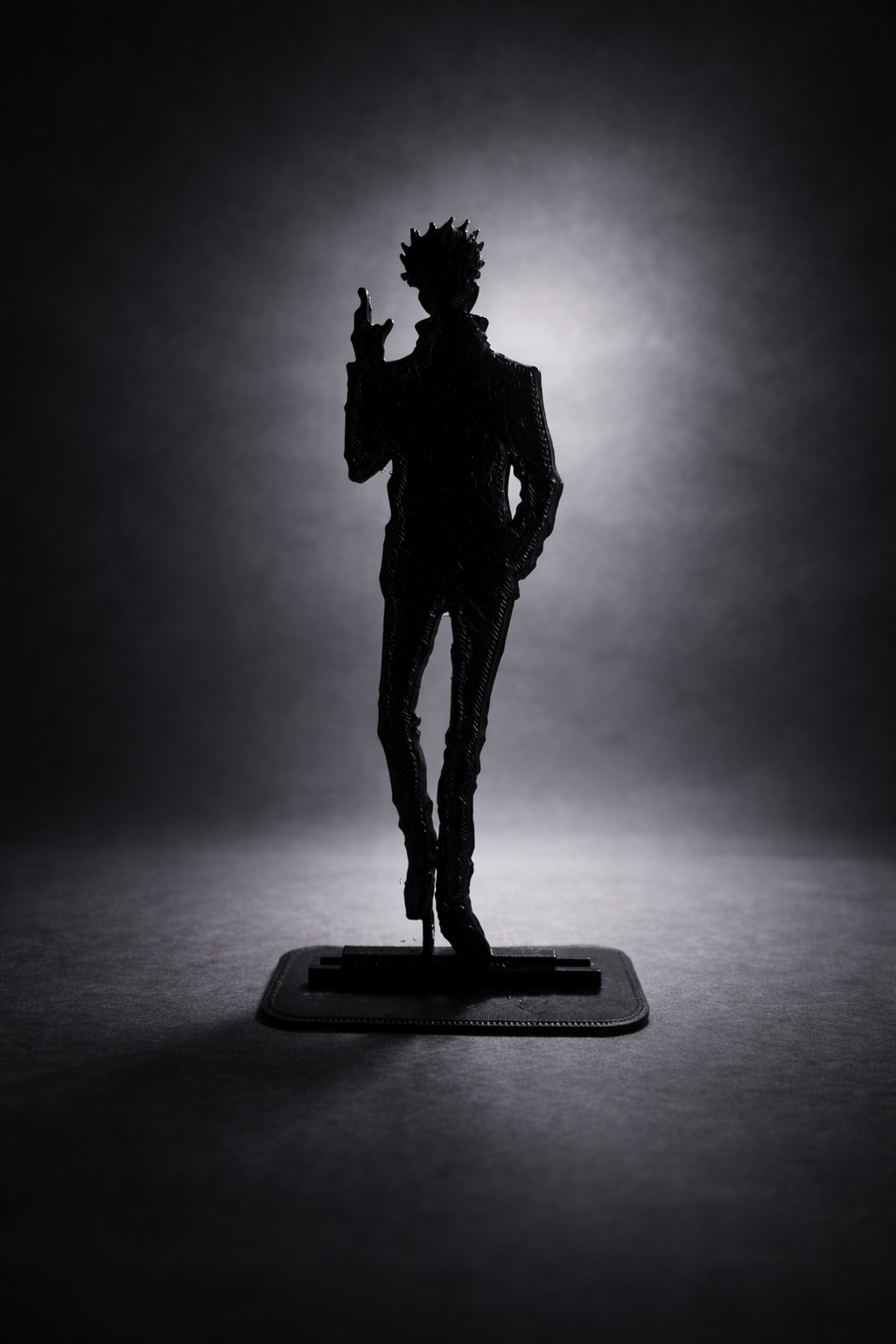 Satoru Gojo Silhouette – Easy 3D Print Desk Display (No Supports)