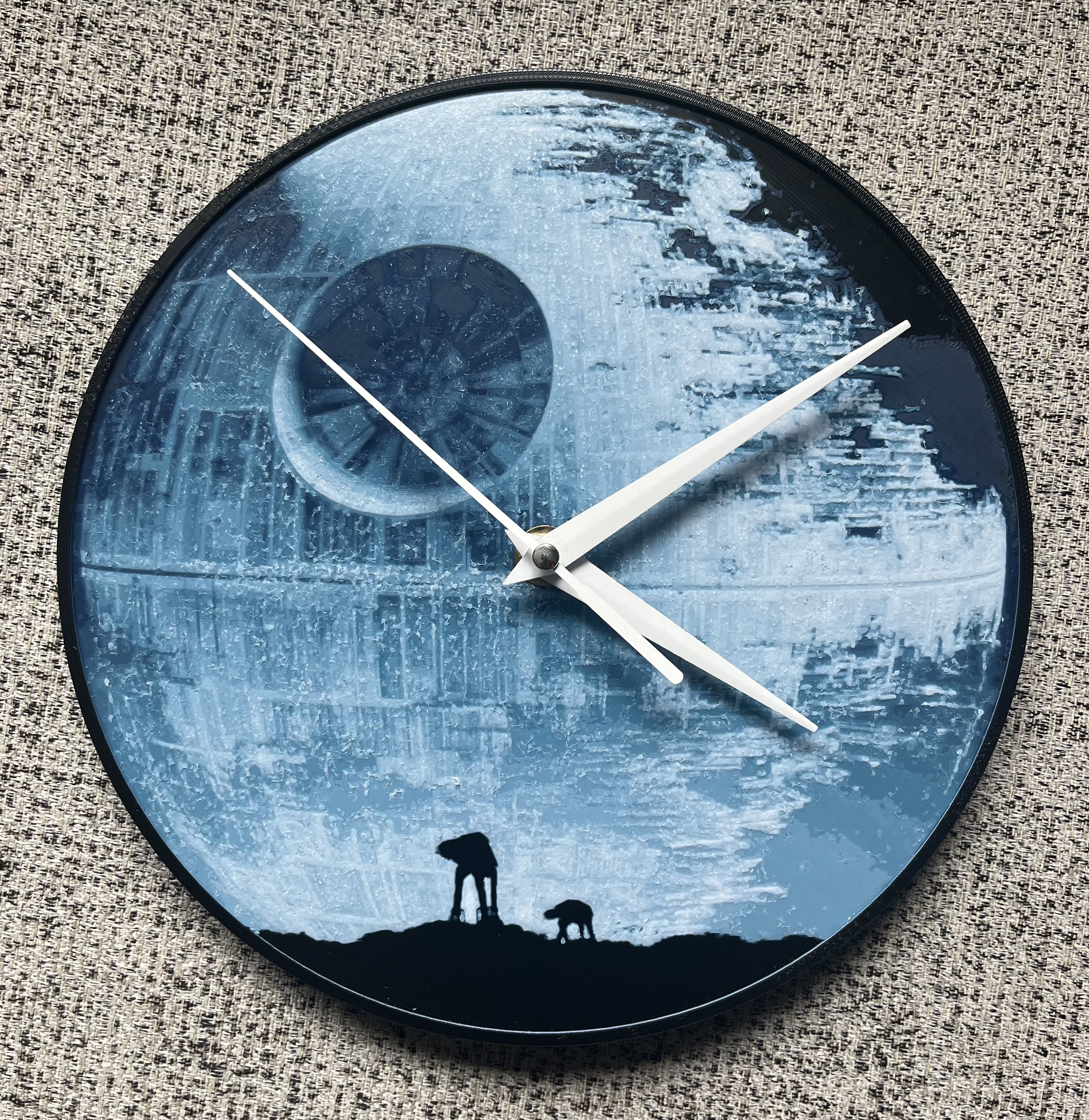 Death star clock (Filament Painting)