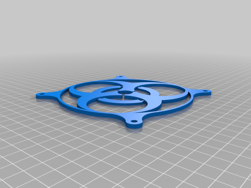 Biohazard PC fan grill by Knight Wolf | Download free STL model ...
