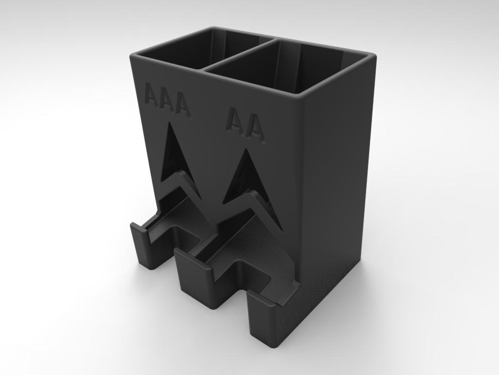 Rugged Battery Holder by TechTom | Download free STL model | Printables.com