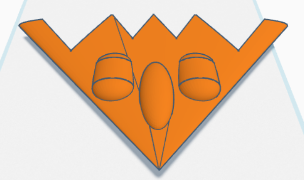 bomber plane (minimalist)