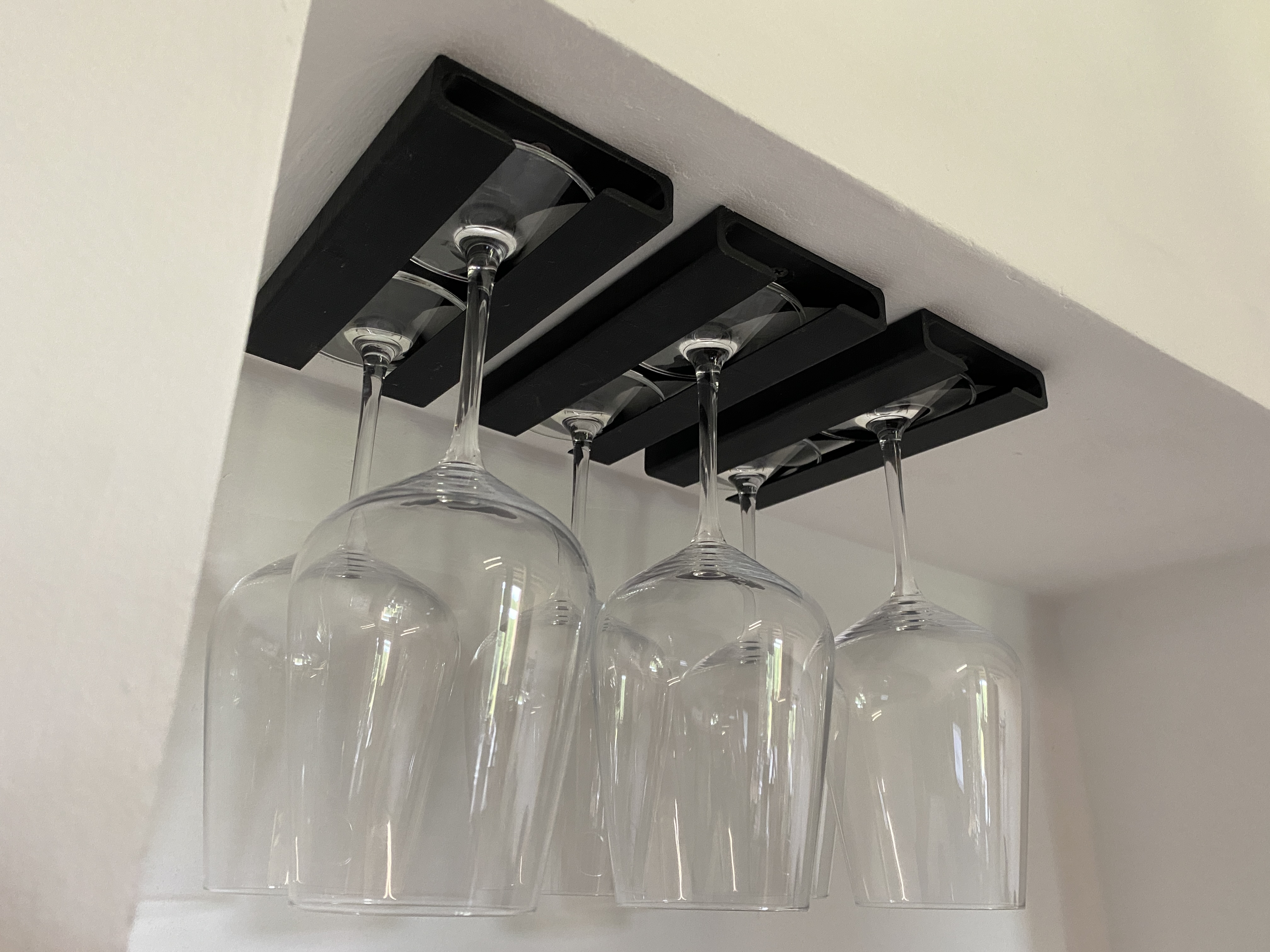 Wine glass mount/holder
