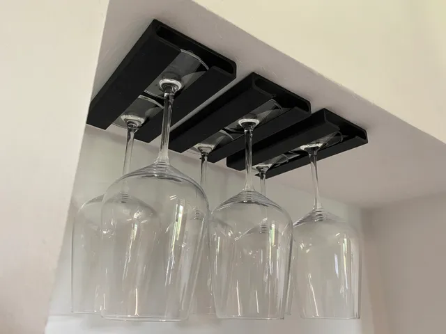 Wine glass mount/holder