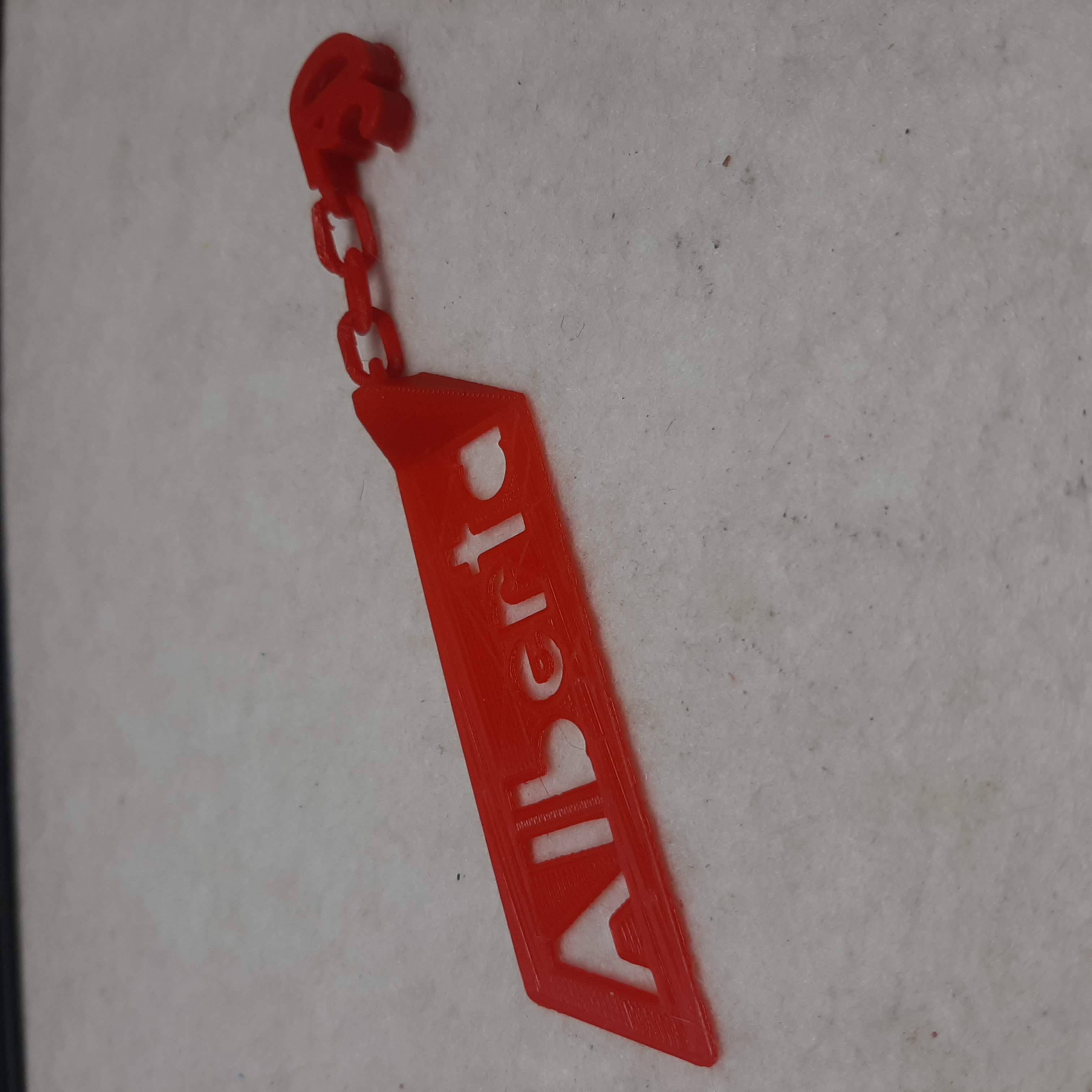 Bookmark gift - Alberta 3D with chain links