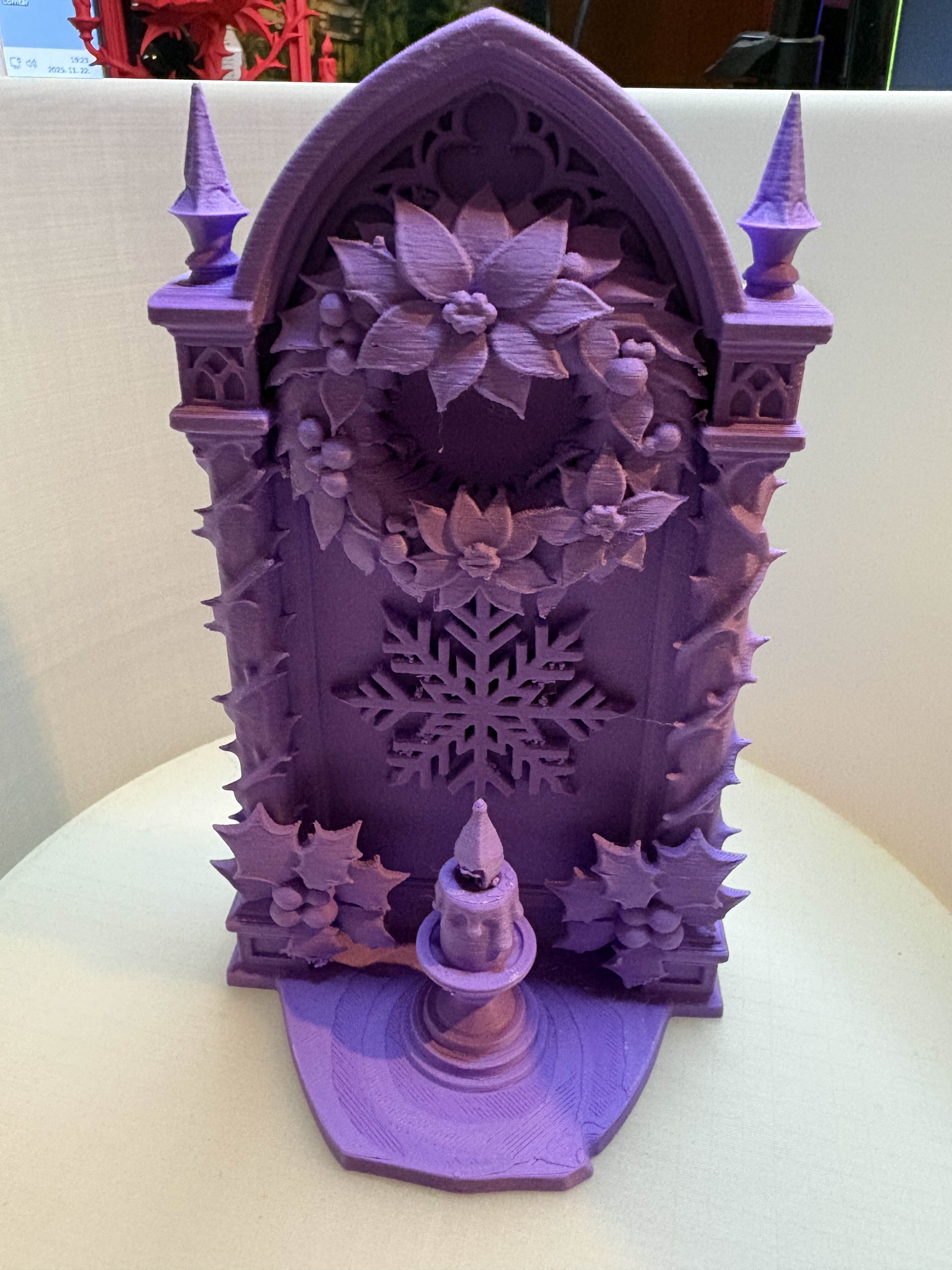 Snowbound Holly Shrine – The Winter Bloom Altar