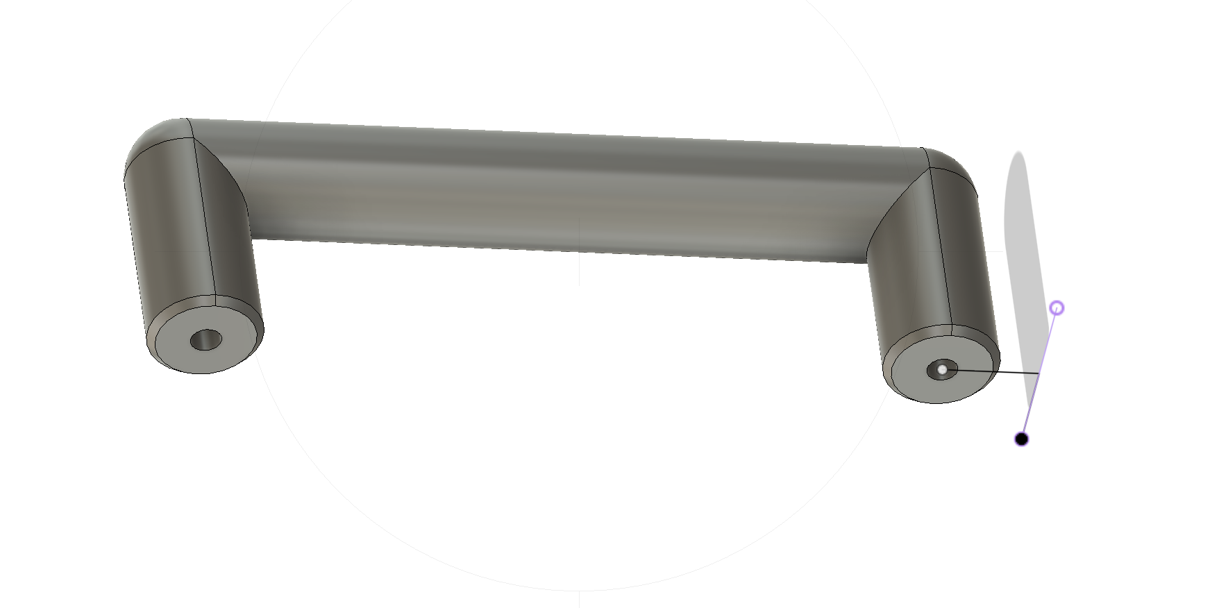 Simple Round Bar Pull Cabinet Handle