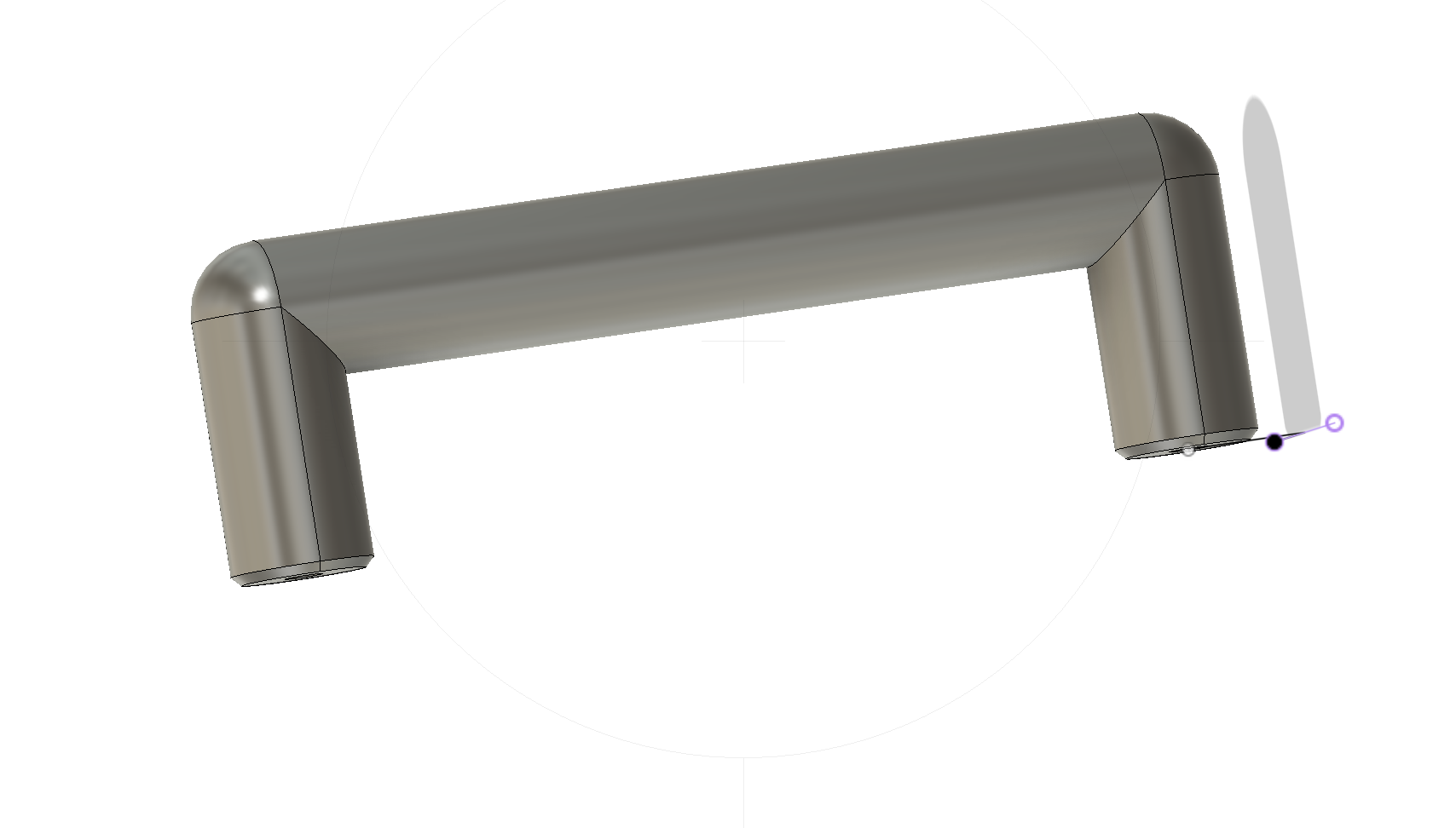 Miniatura 3 do modelo 3D Simple Round Bar Pull Cabinet Handle