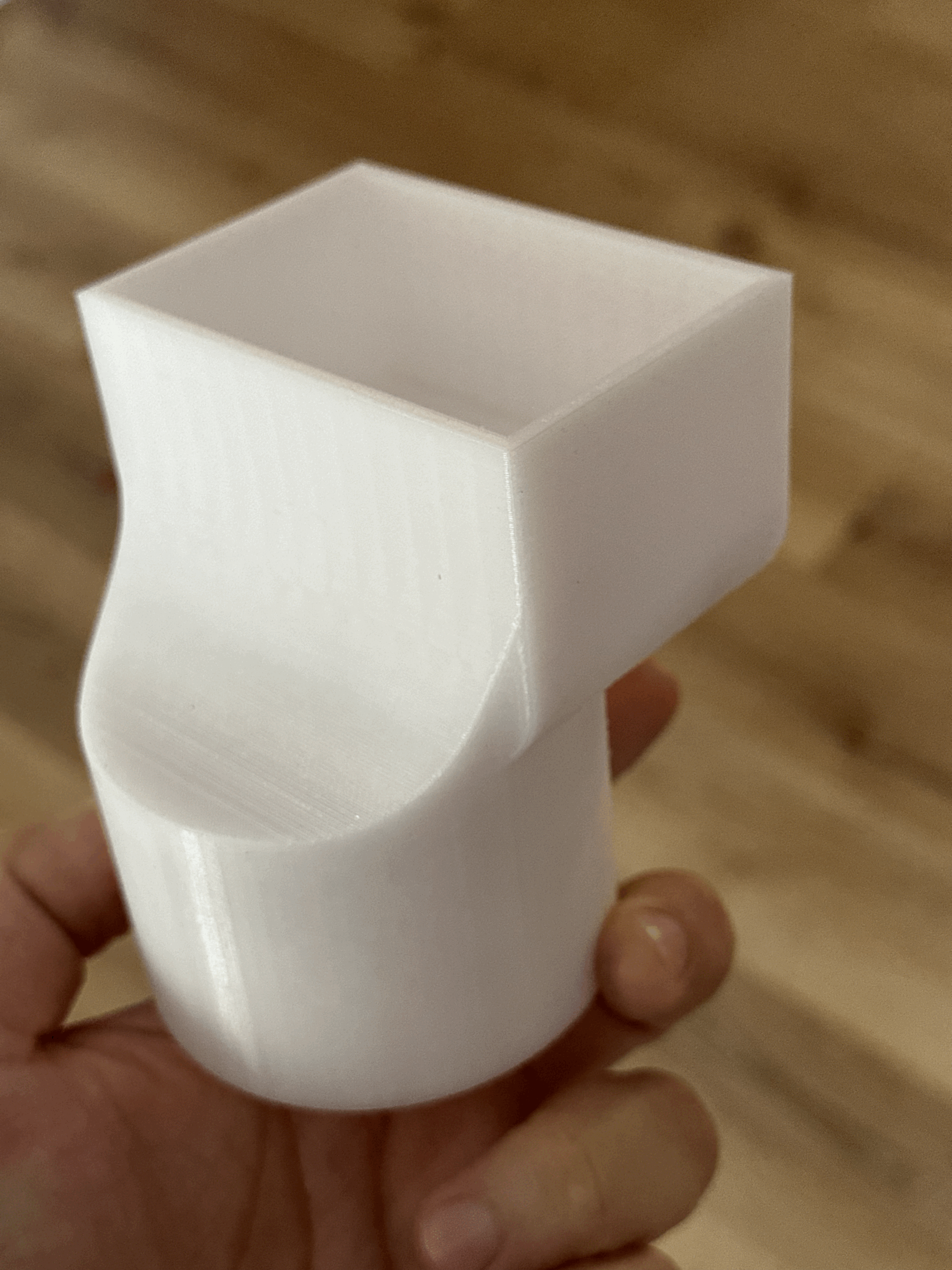 Rectangle Downspout Offset Adapter for PVC underground drain