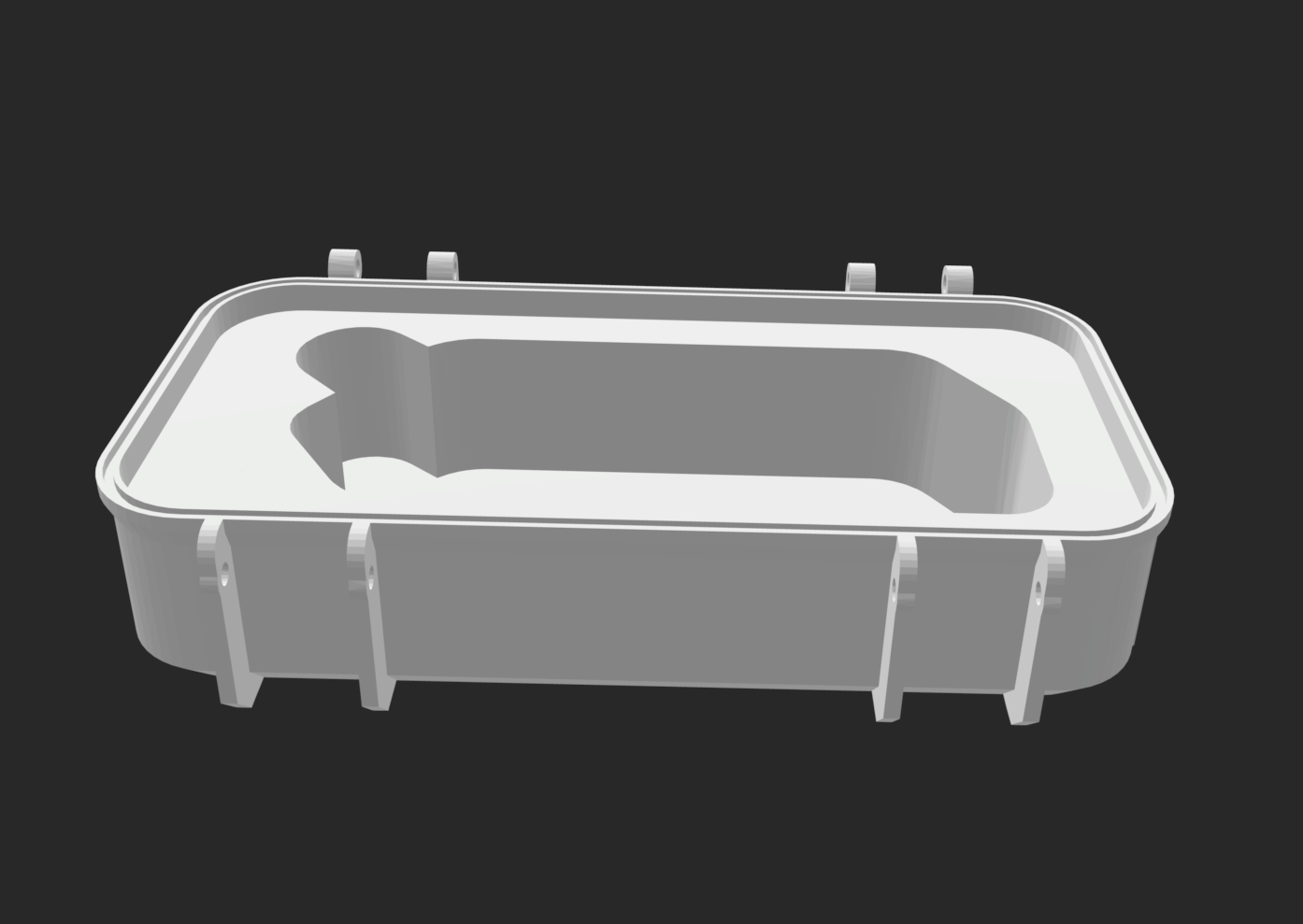 Flipper Zero case (reinforced) - Bottom fitting the TPU Cover