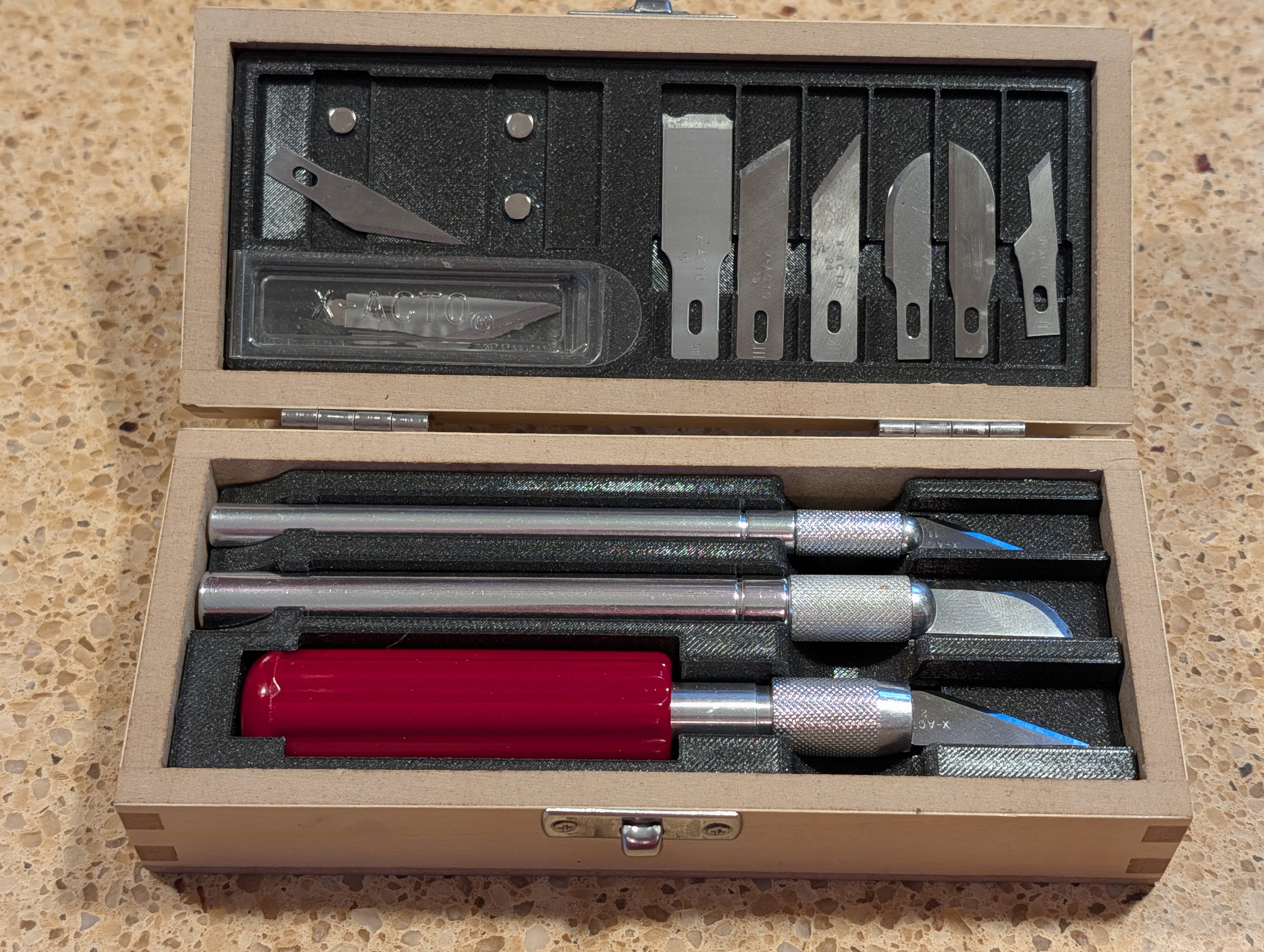 Exacto Knife Box Inserts 3D model
