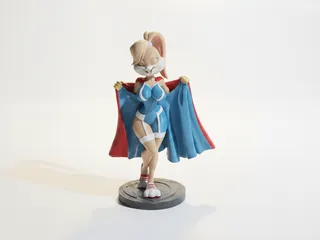 Bunny Girl Figurine Female Character 3D Printable