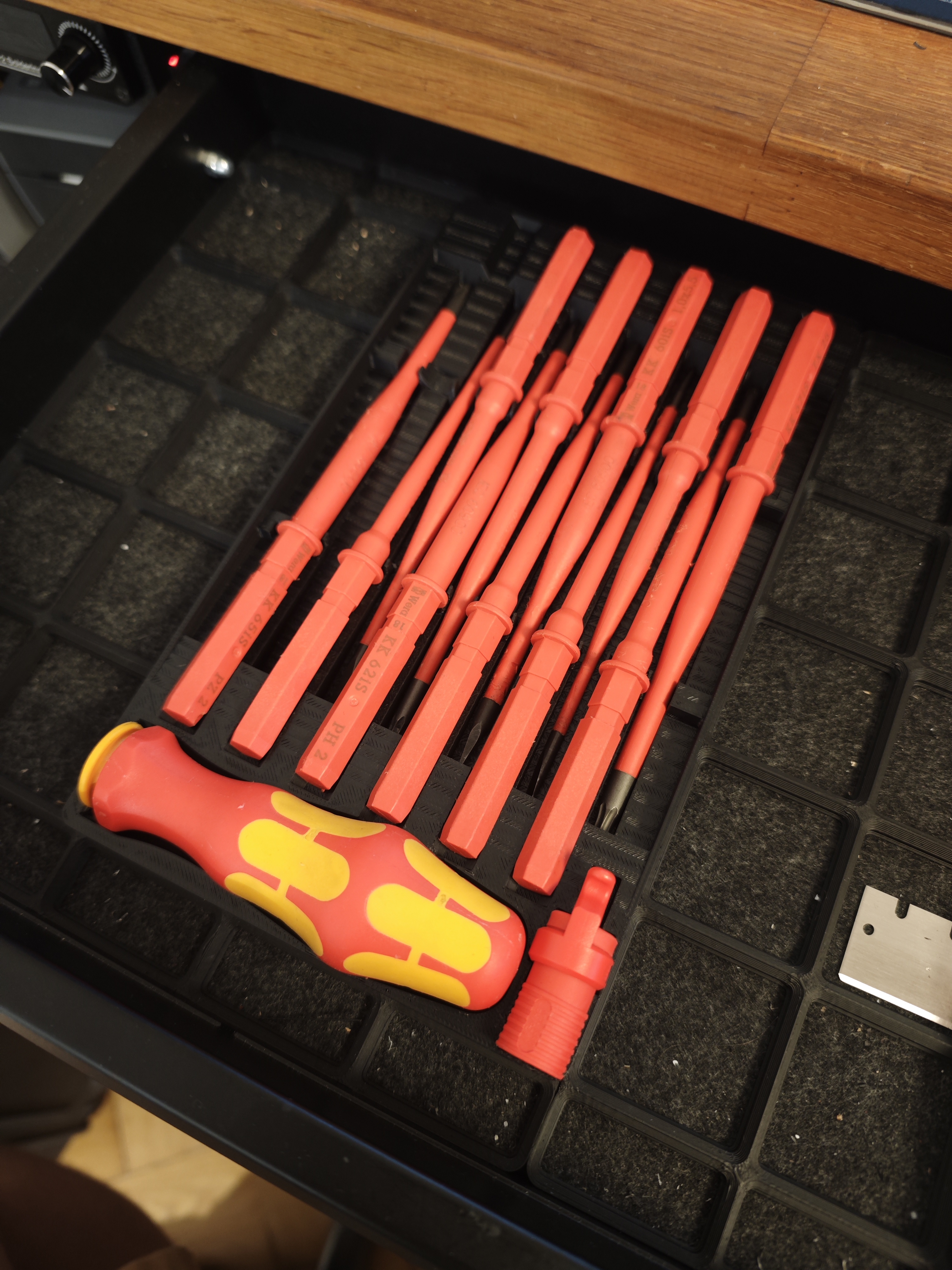 Wera Kraftform Kompakt Screwdriver Blades Gridfinity Storage