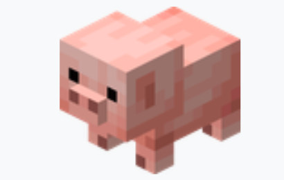 Baby Minecraft pig