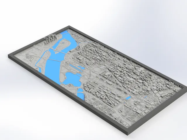 Washington DC Miniature (255mm x 132.5mm total)