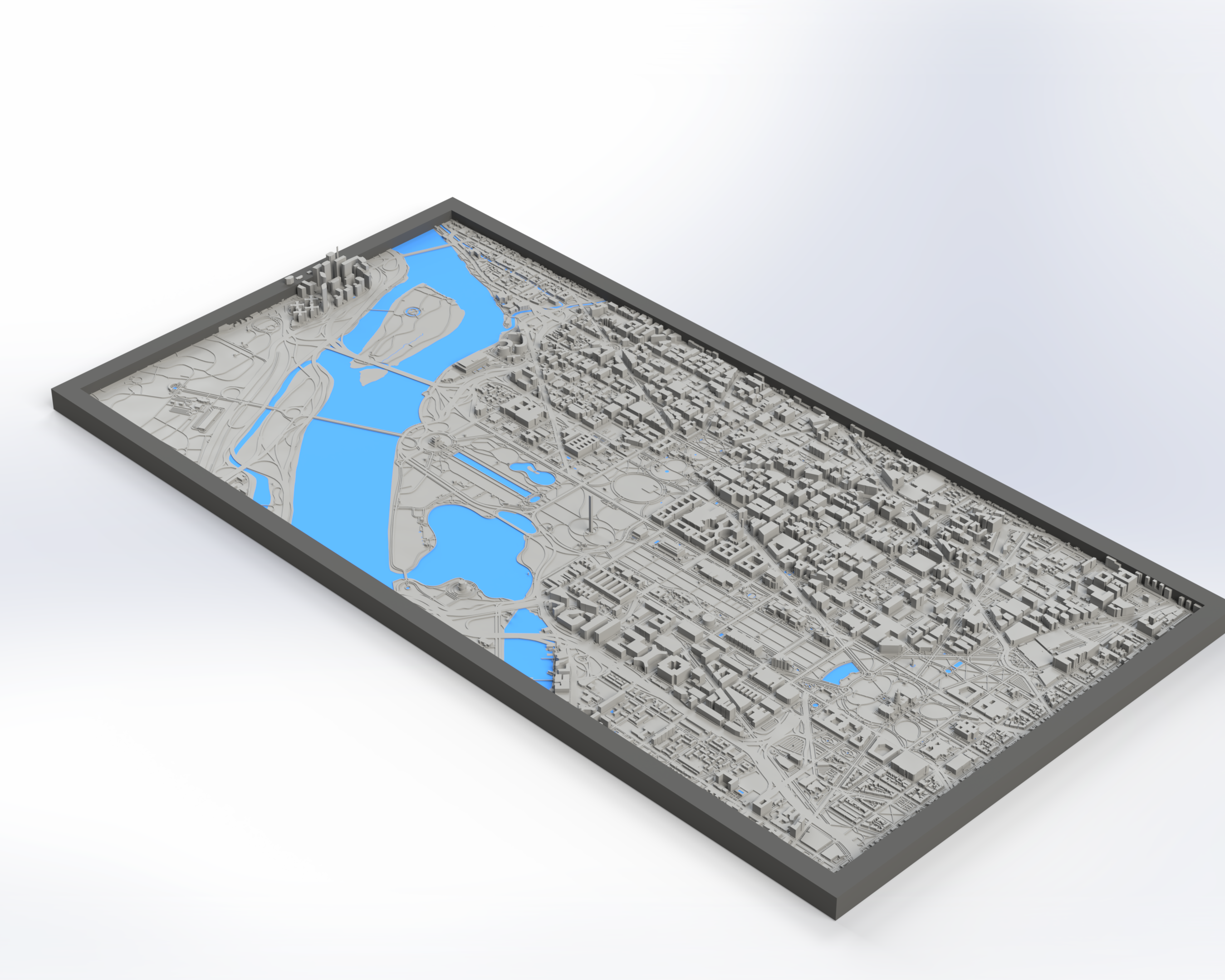Washington DC Miniature (255mm x 132.5mm total)