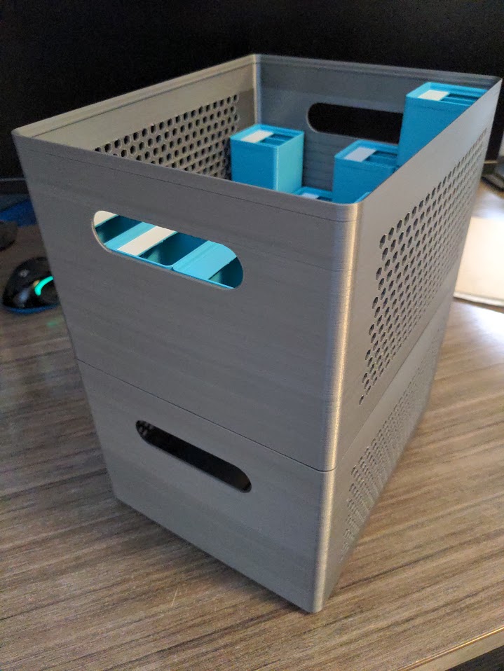 Miniatura 2 do modelo 3D Stackable Gridfinity Tote Remix