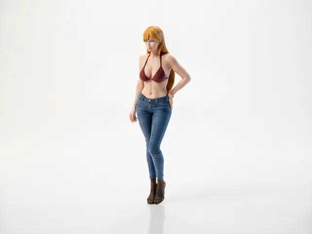 Stylish Woman Figurine Female Figure 3D Printable