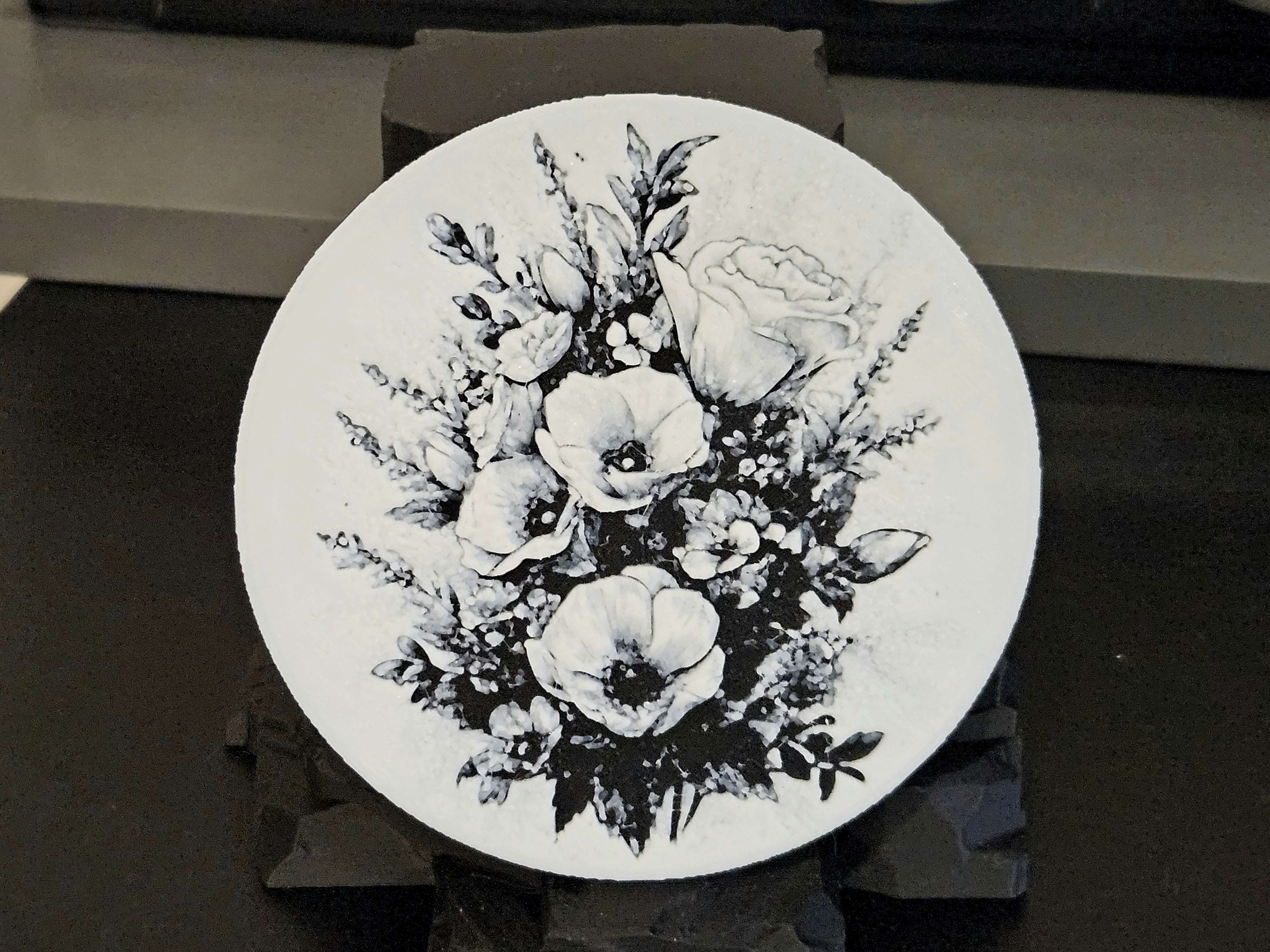 Flowers on White - Coaster
